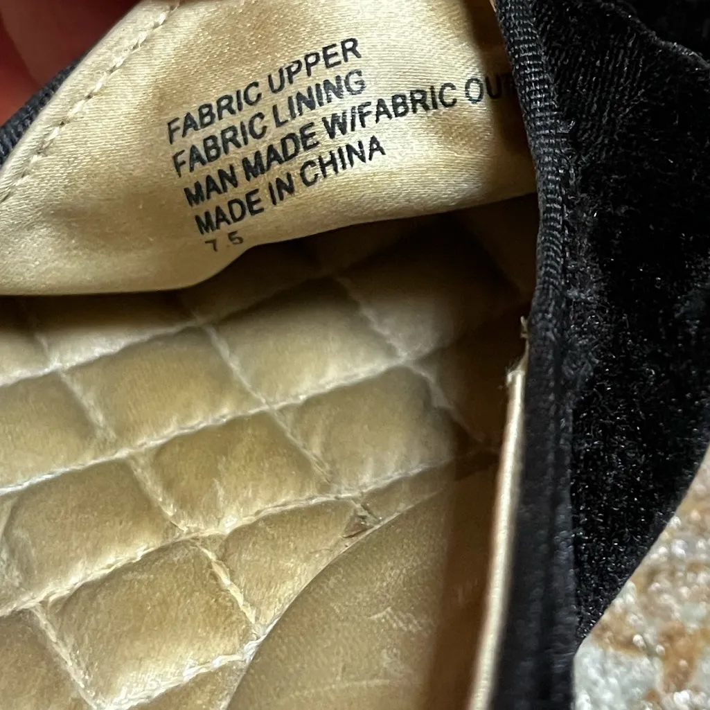 Birdies Heron flats Loafers Black Velvet Size 7.5 - Image 7