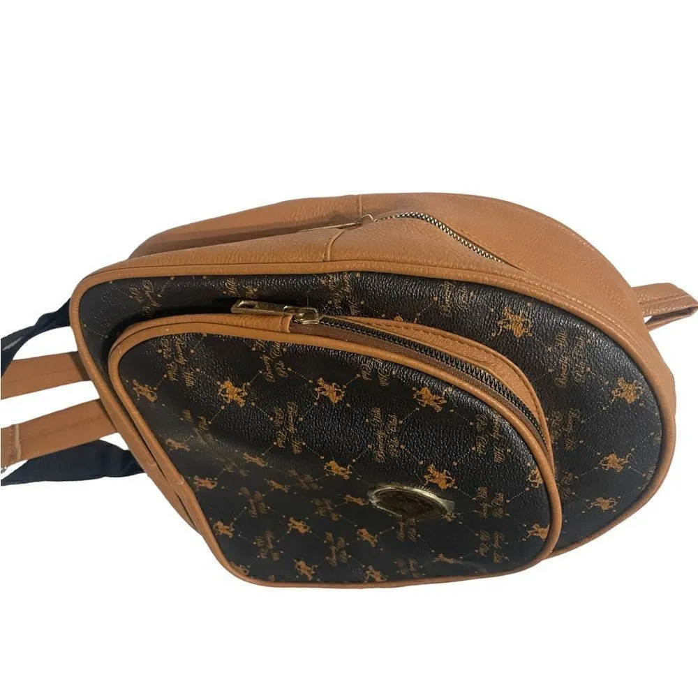 Beverly Hills Polo Club Mini Backpack Chocolate Brown/Tan NEW‎ - Image 3
