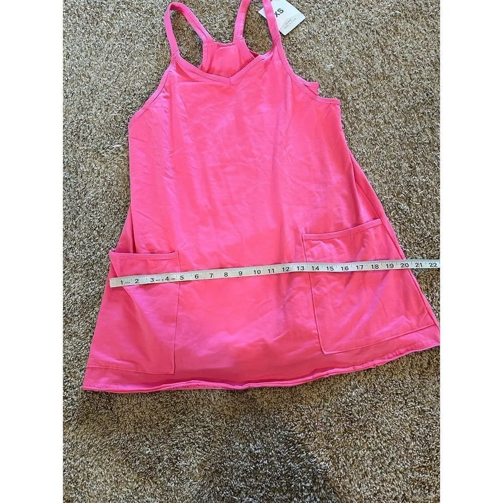 Women's XS Multicolor Sleeveless Mini Dress w/ Built - Image 8