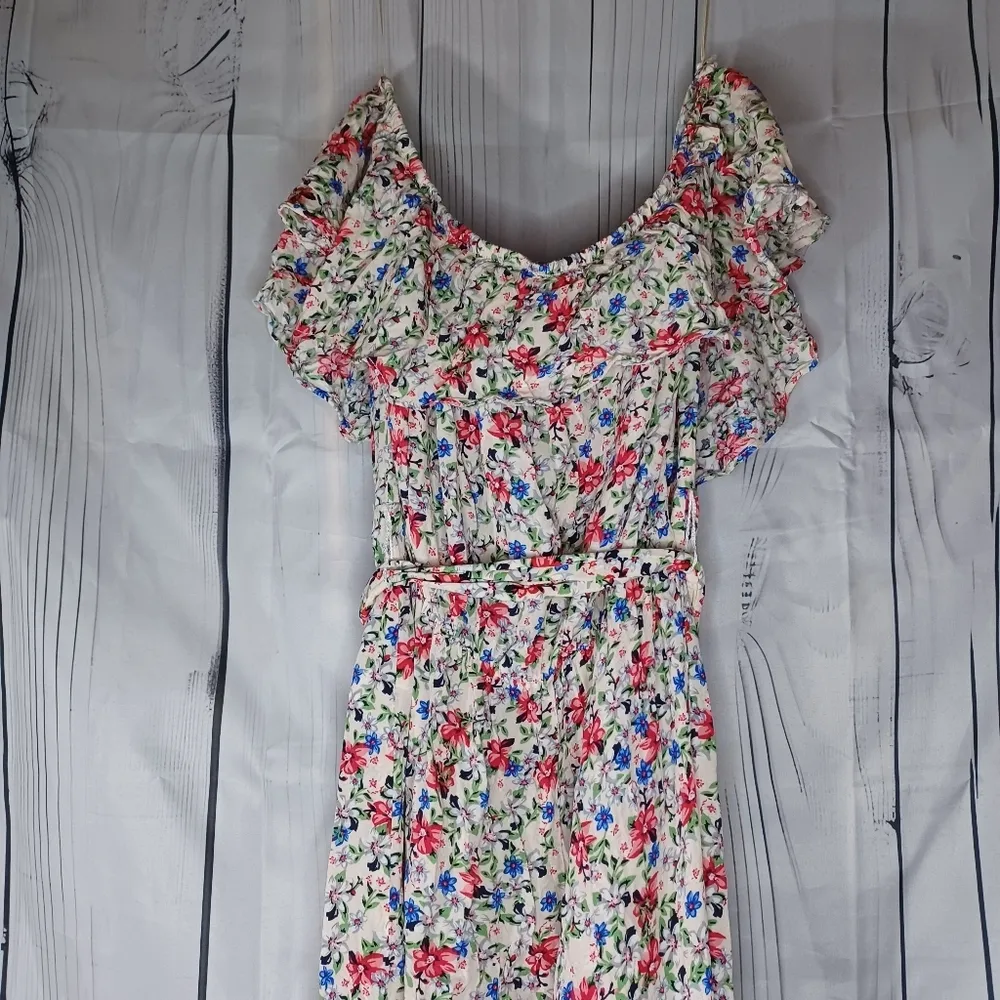 Umgee strapless boho floral wide leg jumpsuit - Image 12