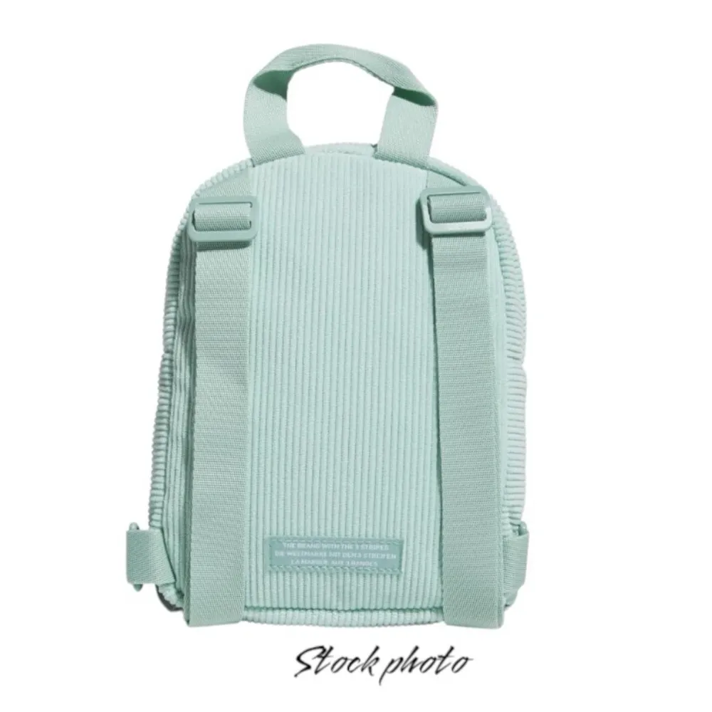 Adidas Green Corduroy Backpack with Adjustable Straps - Image 3