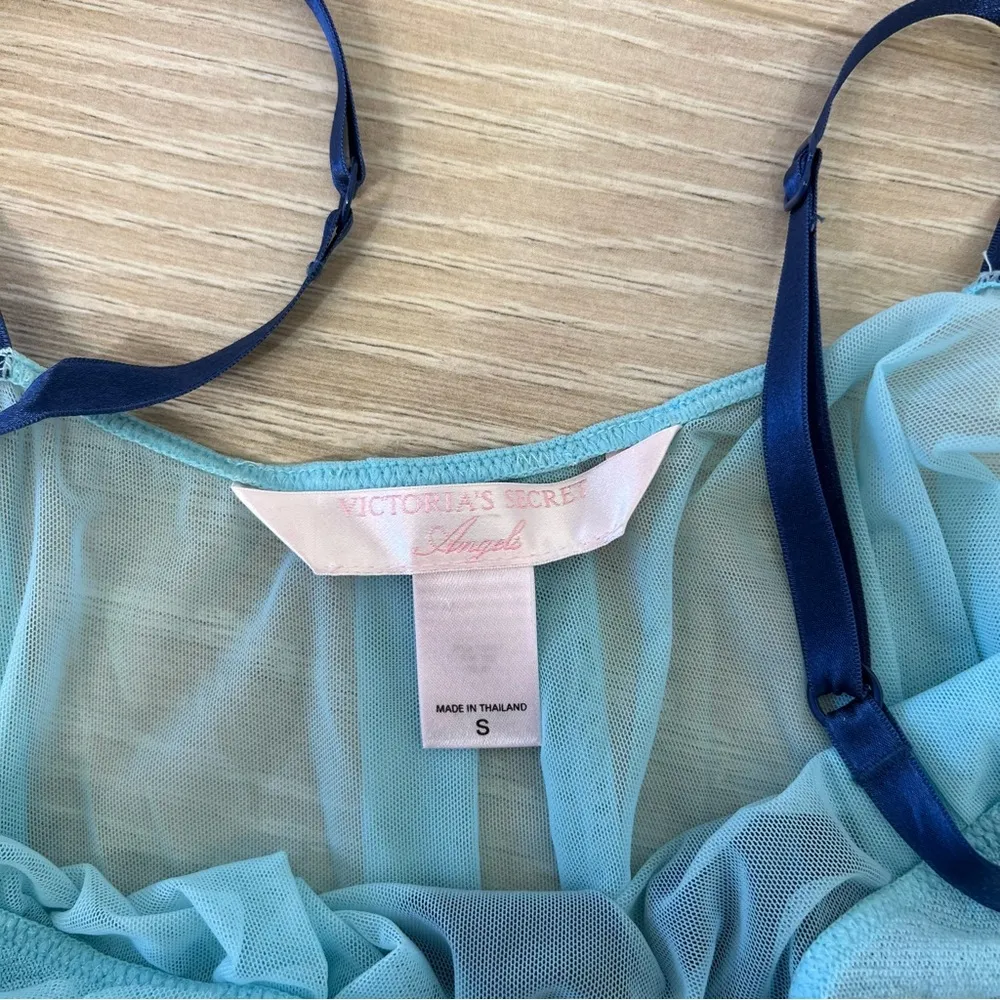 Victoria’s Secret Angels Blue Mesh Chamise Dress - Image 12