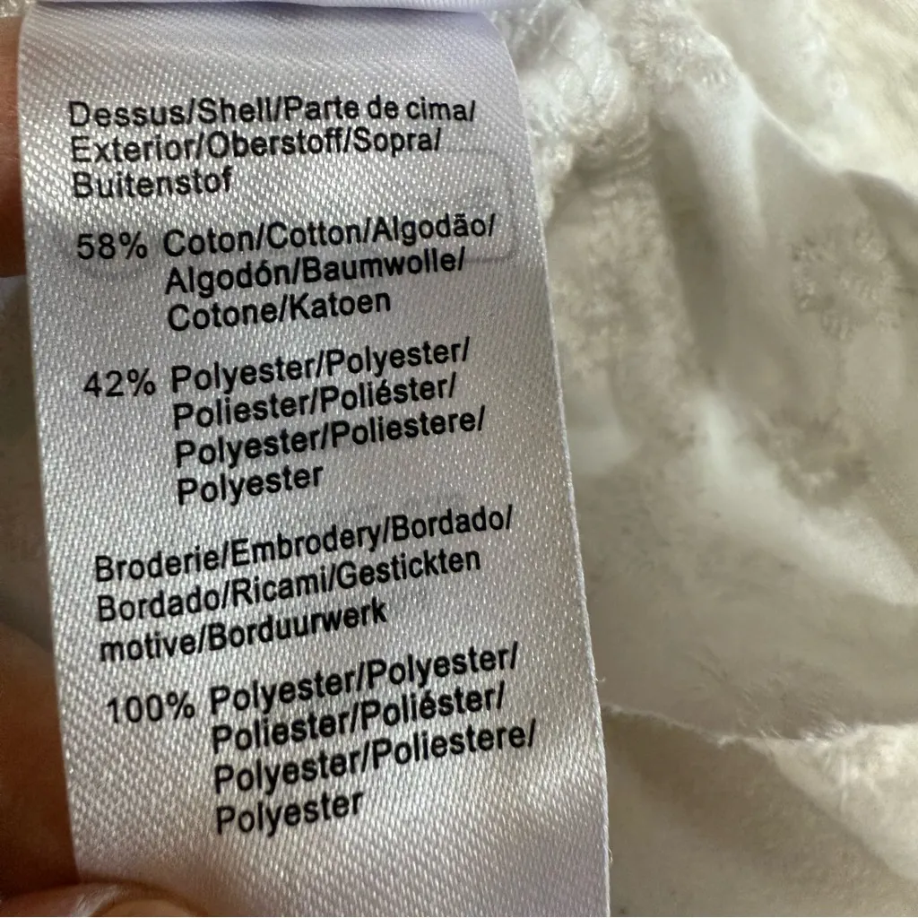 Envie De Fraise Embroidered Blouse for Maternity & Nursing in Ecru Size 6/8 EUC White - Image 10