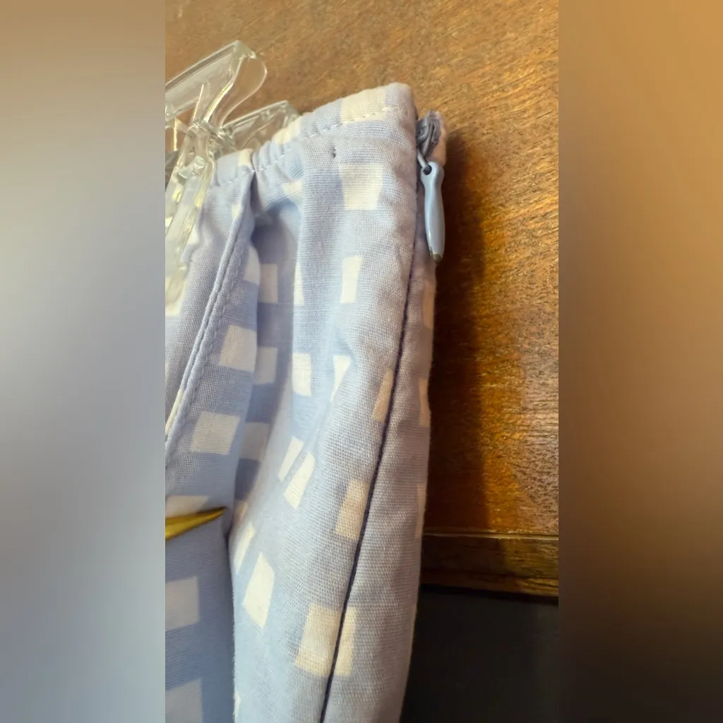 Golftini Skort Shirley Temple Blue Gingham White Scalloped Trim Hidden Zipper - Image 7