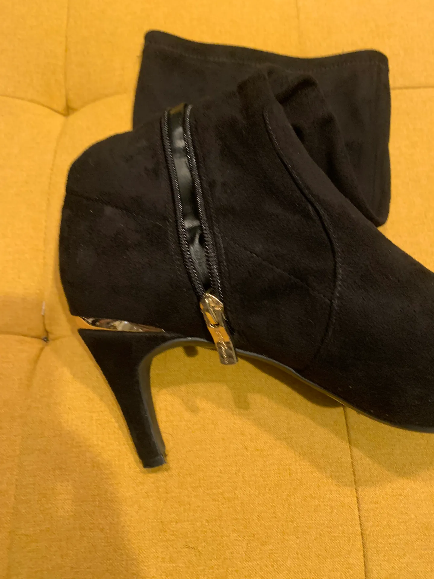 Black Suede Boots - Image 3