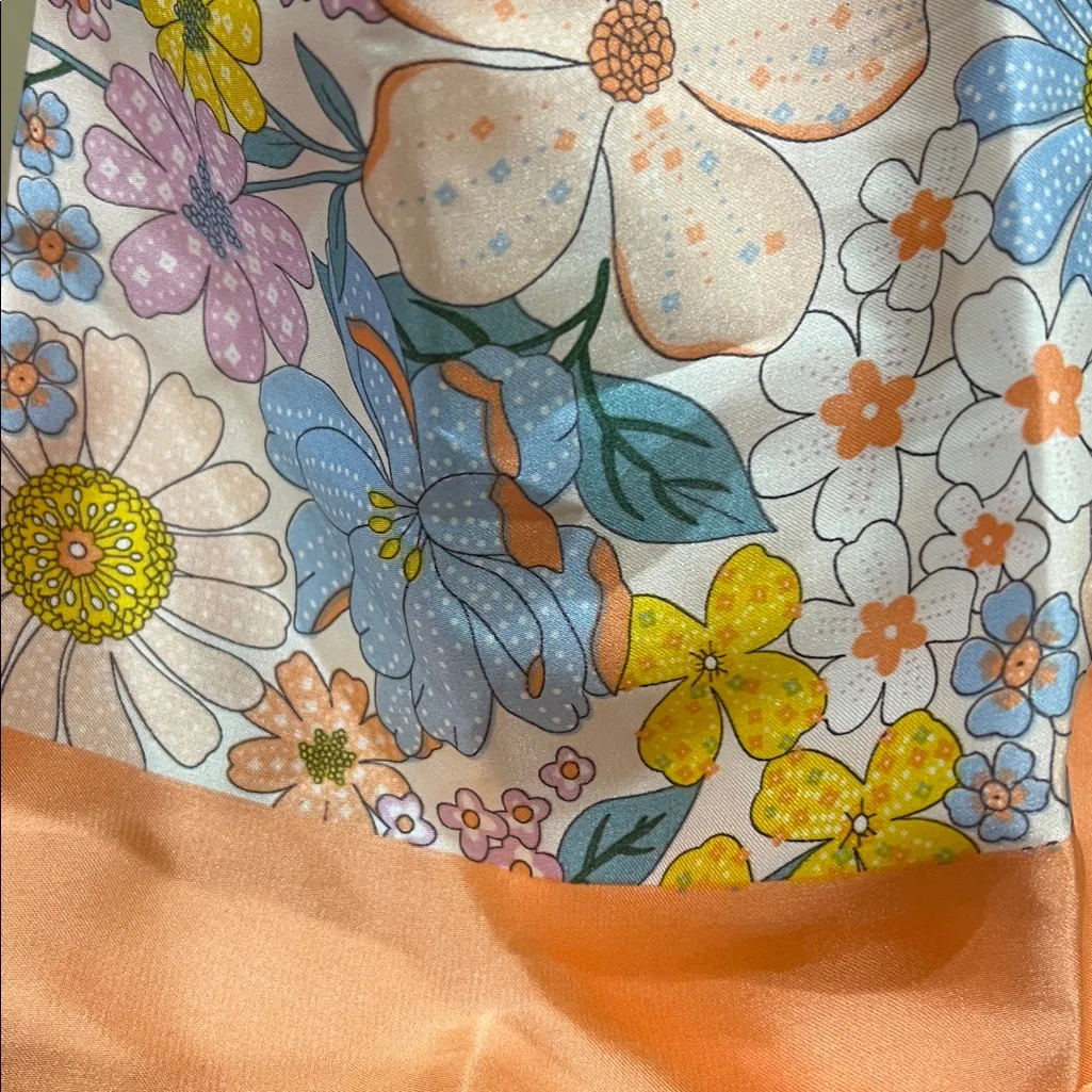 Piper K | Orange Blossoms Themed Scarf - Image 4