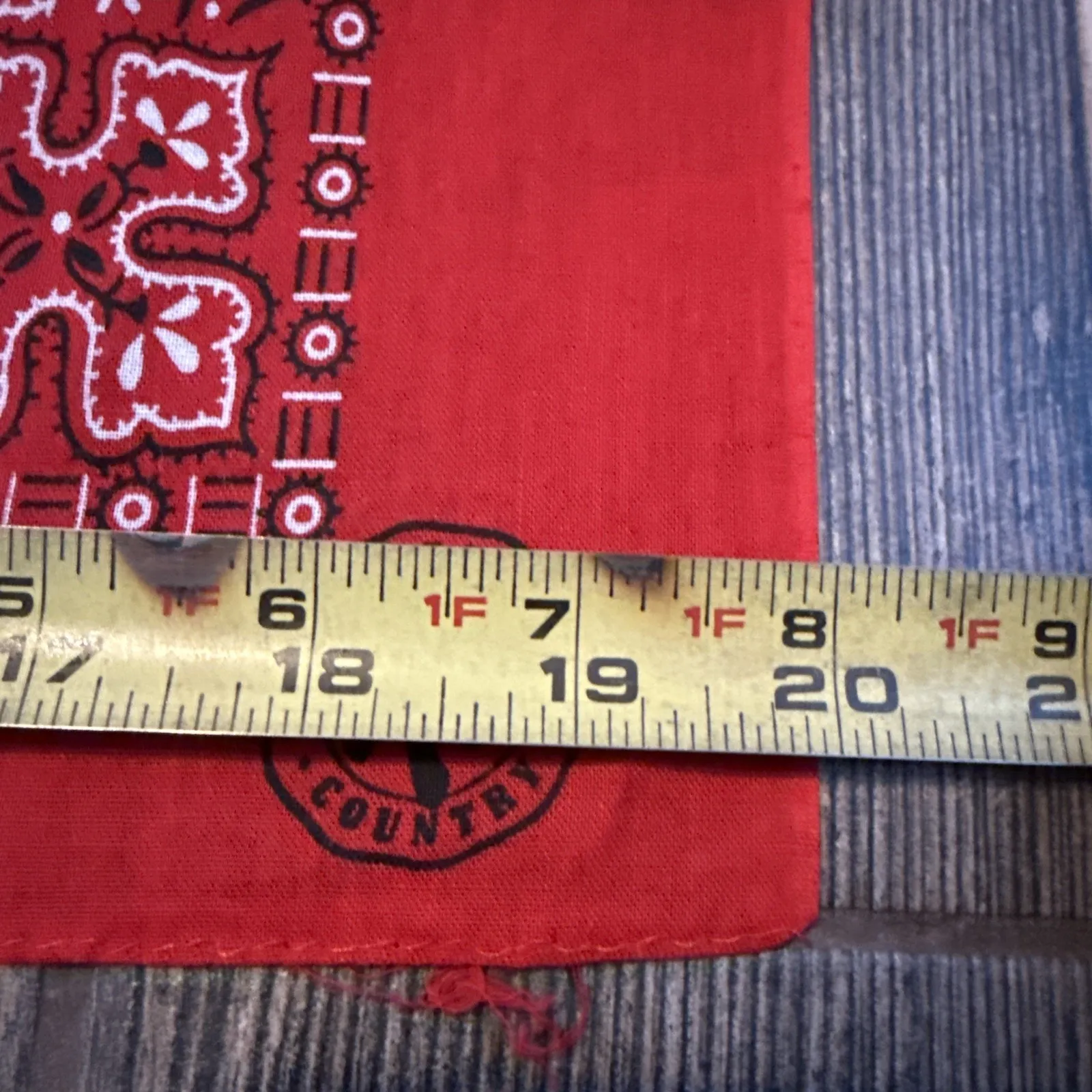 Vintage Red Marlboro Country Store Bandana Scarf Phillip Morris Advertising - Image 5