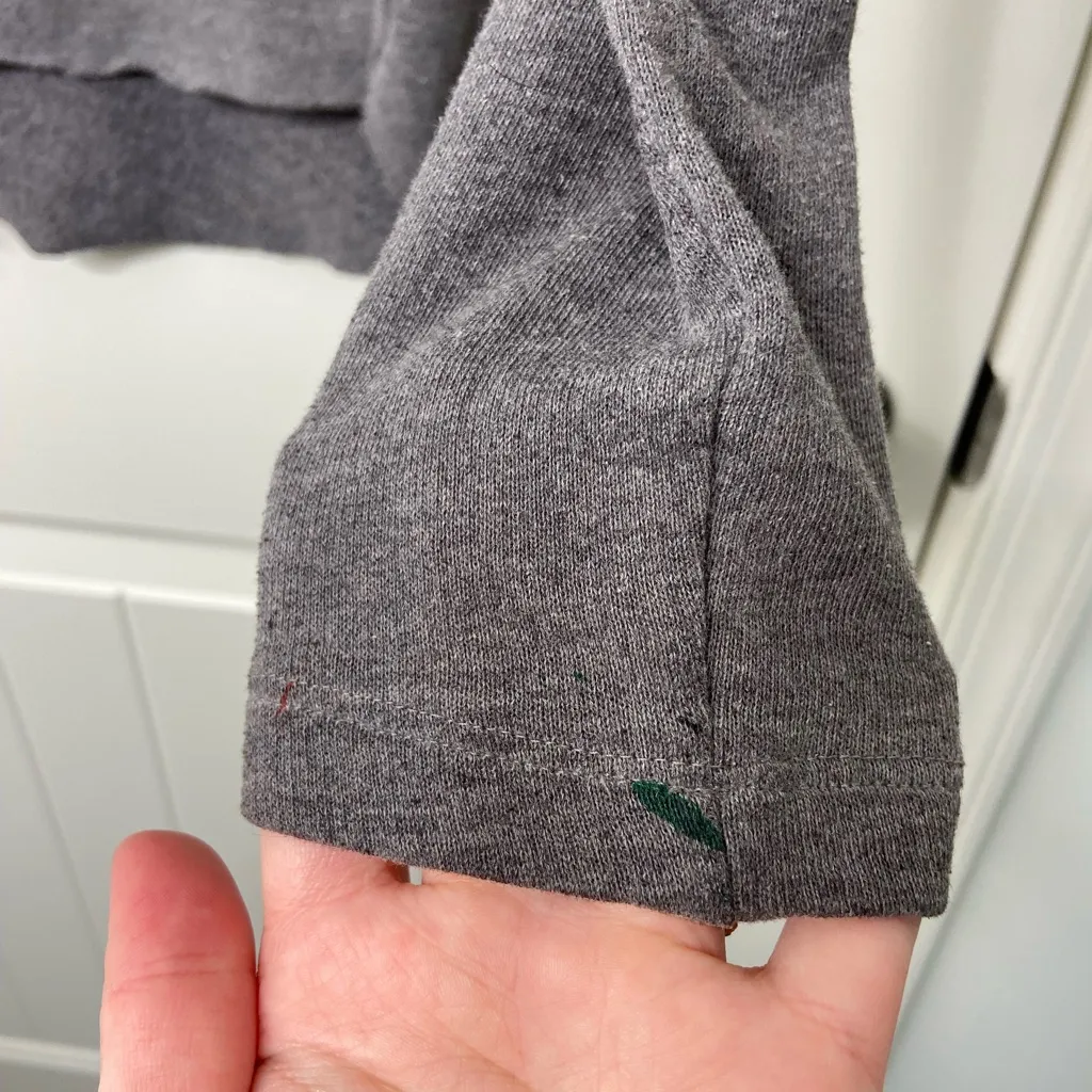 PINK Victoria’s Secret women’s gray white logo decal quarter zip soft jacket S‎ - Image 5