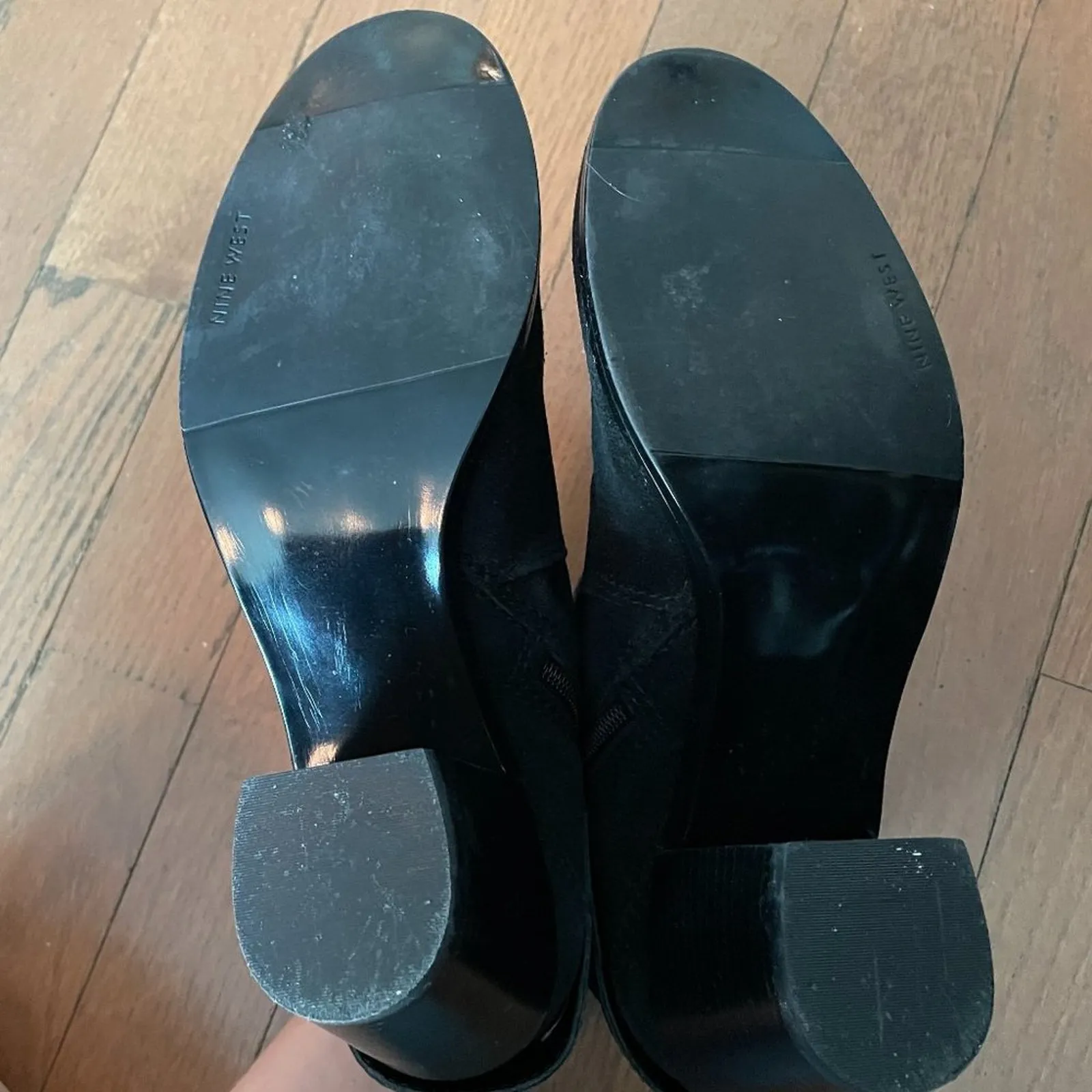 Nine West Ankle Boot Black Suede - Image 6