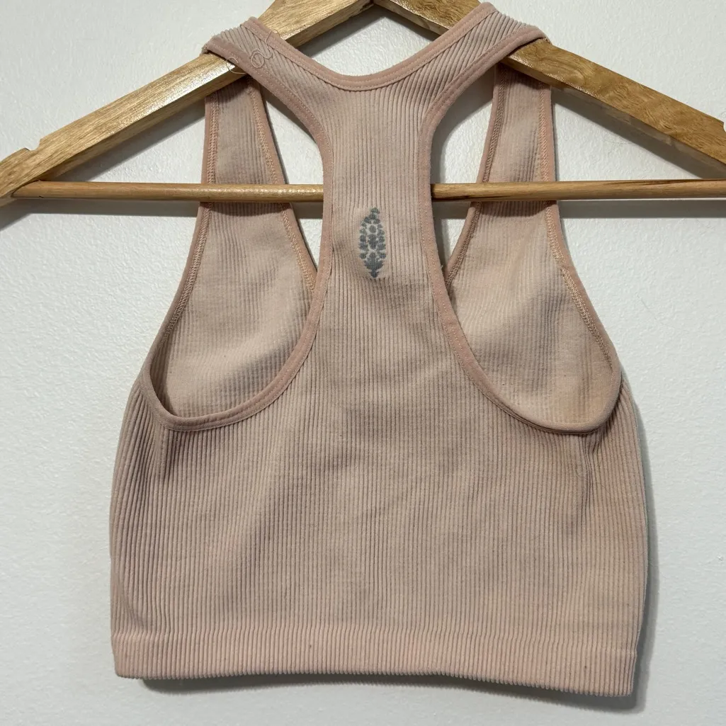 FP Movement Free Throw Ribbed Crop Tank Size Small Pink - Image 4
