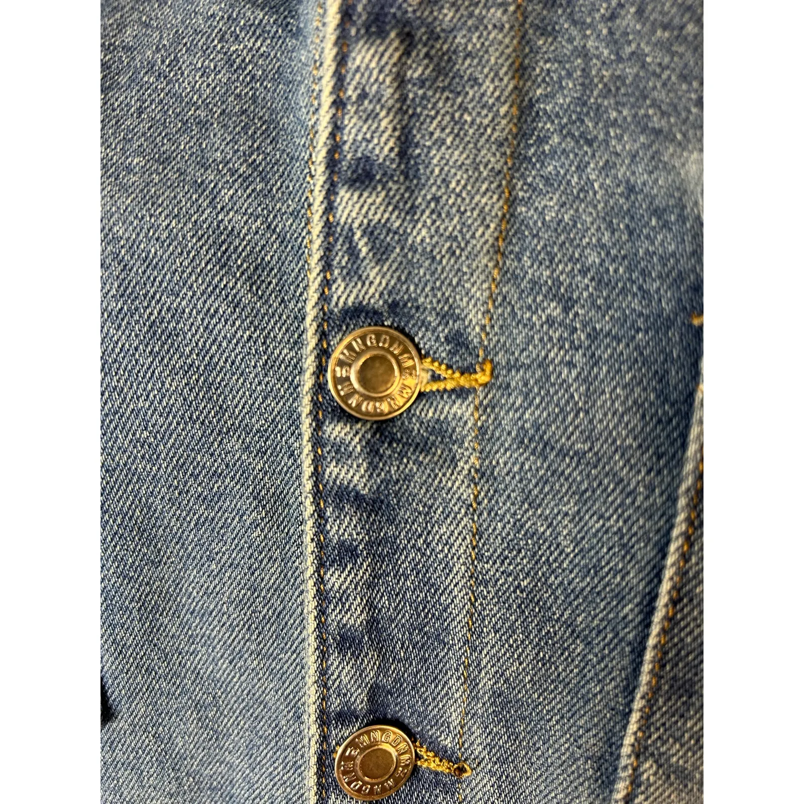 Mango Long Denim Jumpsuit in Size Medium with a 31" Inseam - Image 3