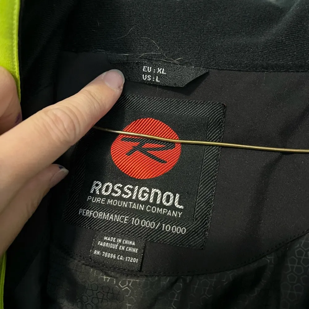 Rossignol Green and Black Ski Snow Jacket Performance Size L - Image 3