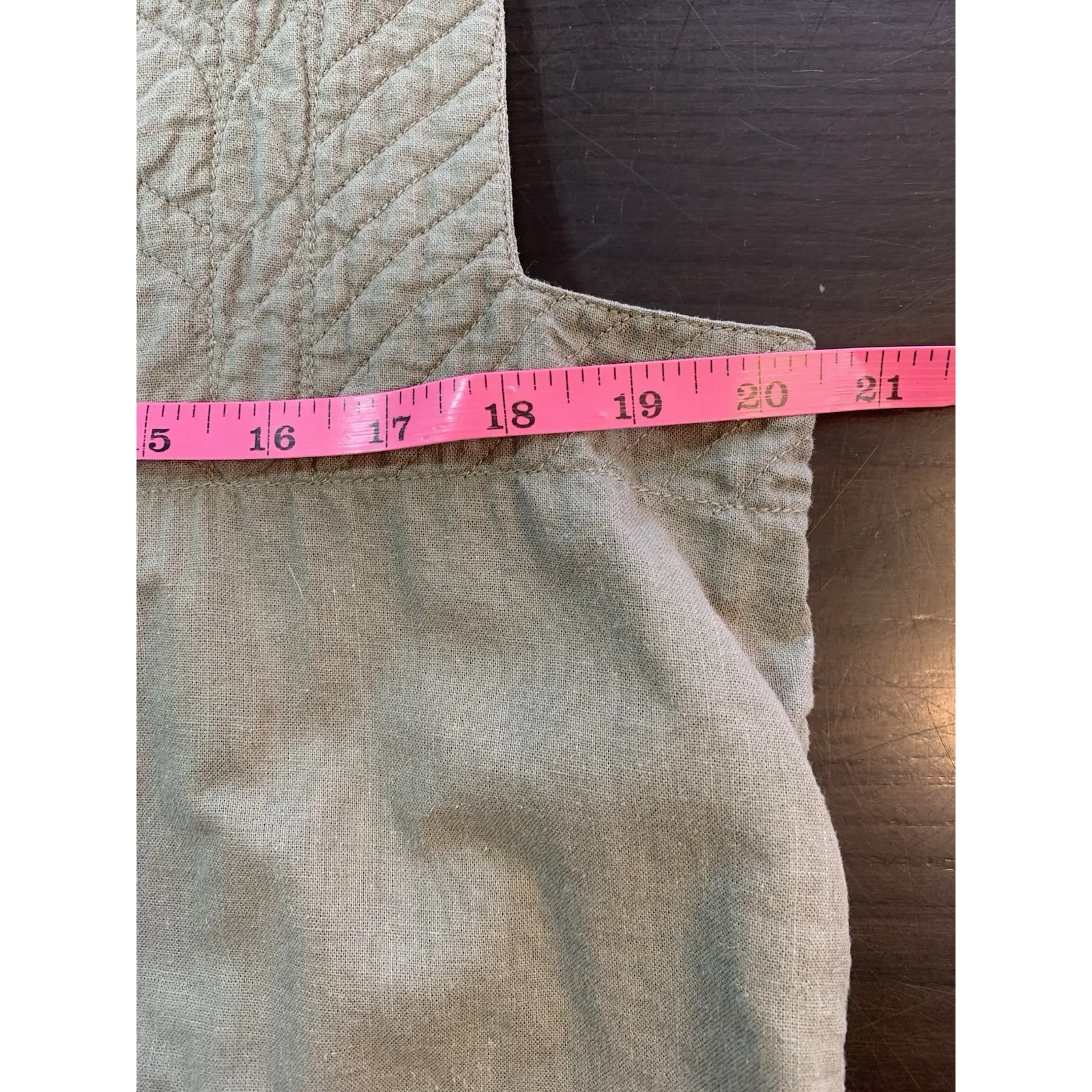 Tibetan Trader Cotton Cargo Utility Vest Womens Medium Olive Green‎ READ Green - Image 10