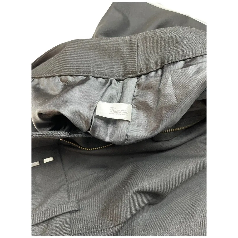 Gap Pleated Front Pocket Career Lined Zip Mini Skirt Black 4 - Image 11