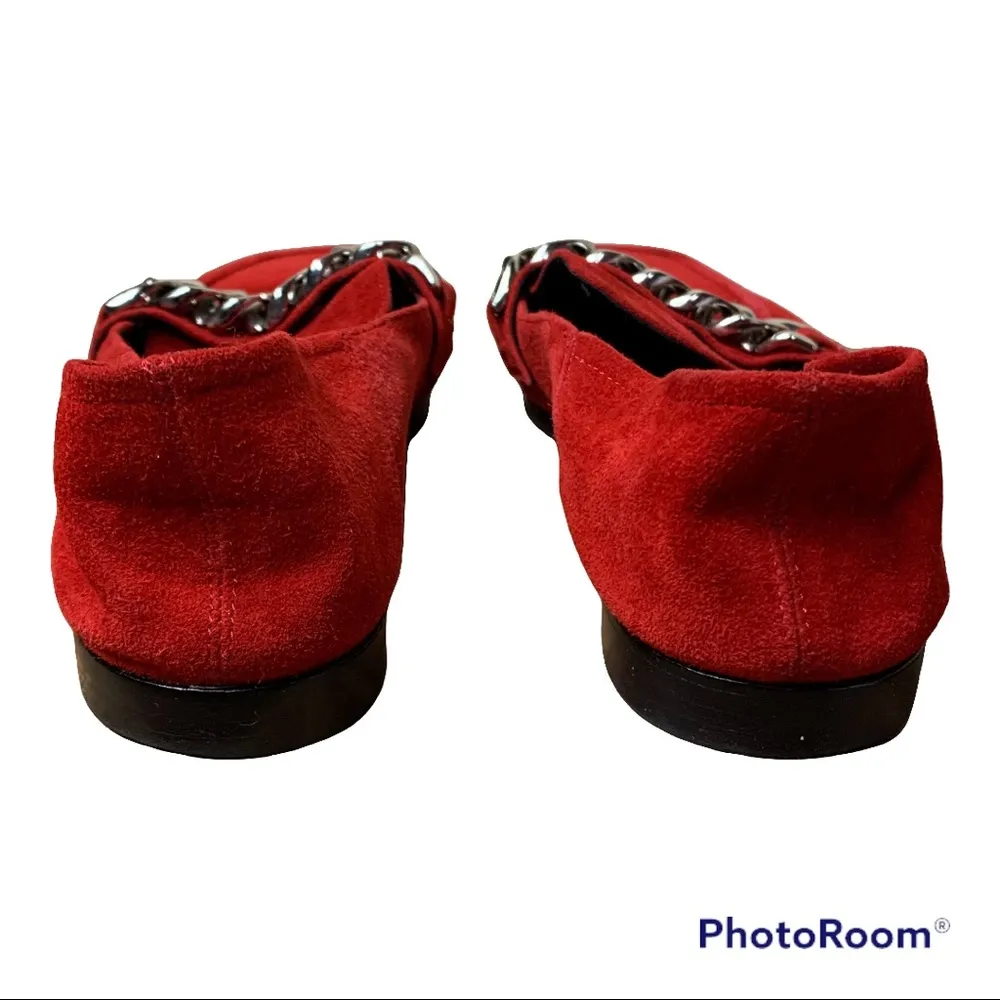 Jeffrey Campbell Woman’s Jesse Red Loafer size 7.5 - Image 4