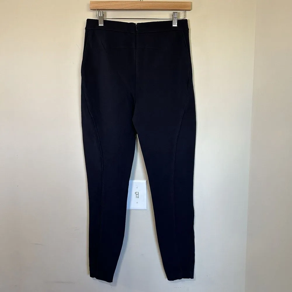 Reiss Tessa Navy Jodhpur Style Panel Ankle Zip‎ Thick Leggings Trousers 6 - Image 7