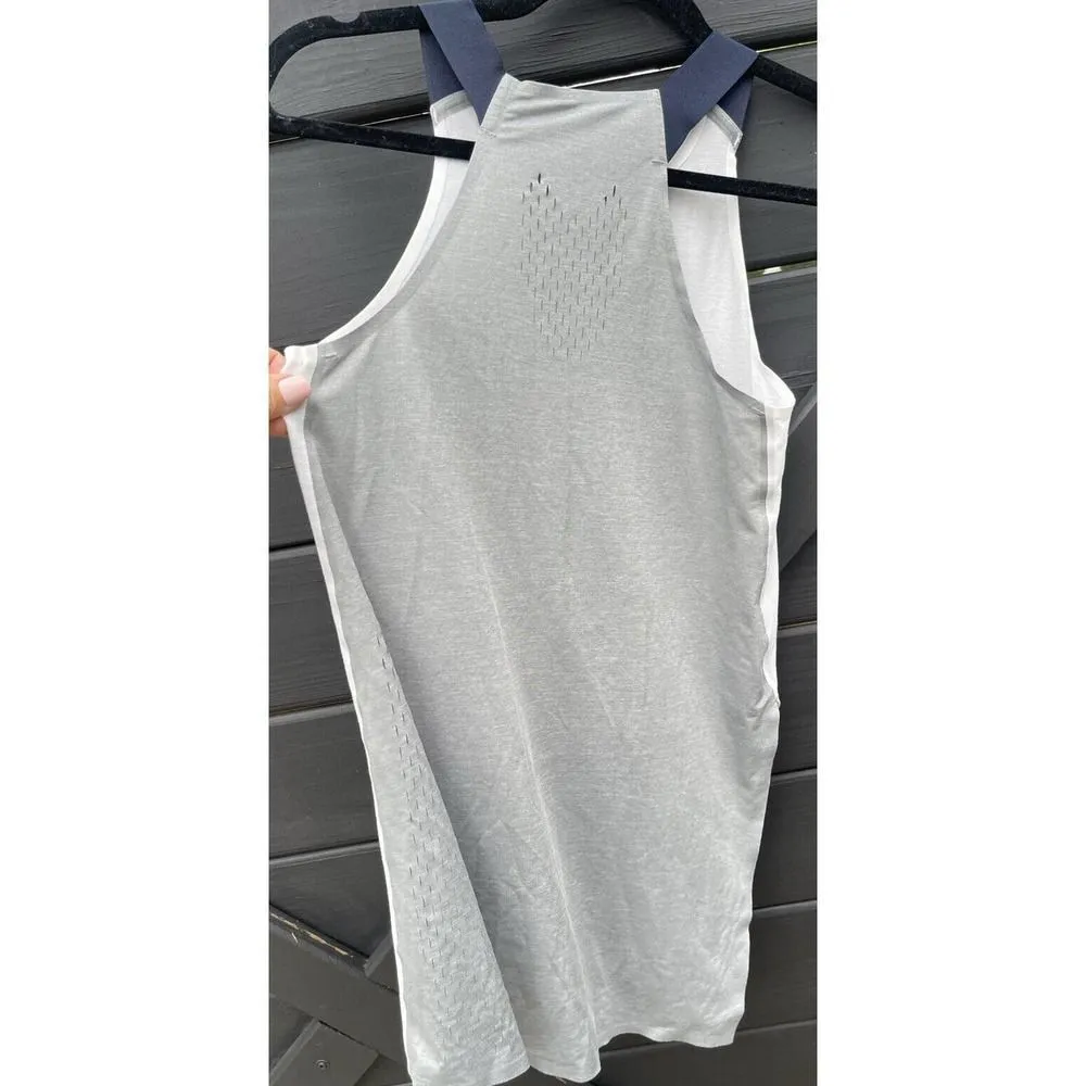Nike Tank Top Women’s Small Sleeveless Racerback Training Jersey Gym Gray Navy - Image 2
