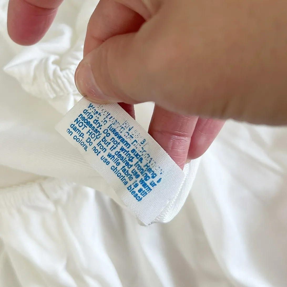 Vintage Mel Lin White Slip Skirt Sz L Size L - Image 4