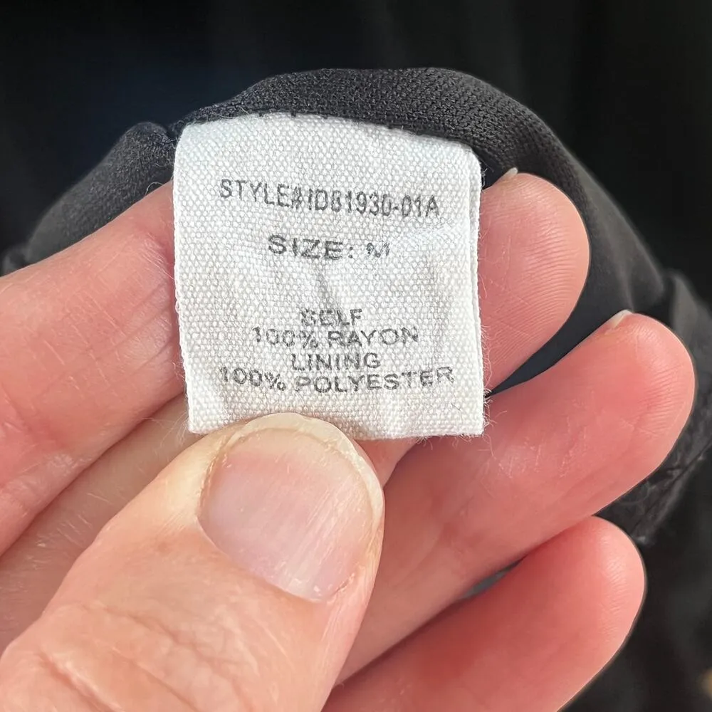 Altar'd State Black Ruffled Long Sleeve Mini Dress Size M - Image 6