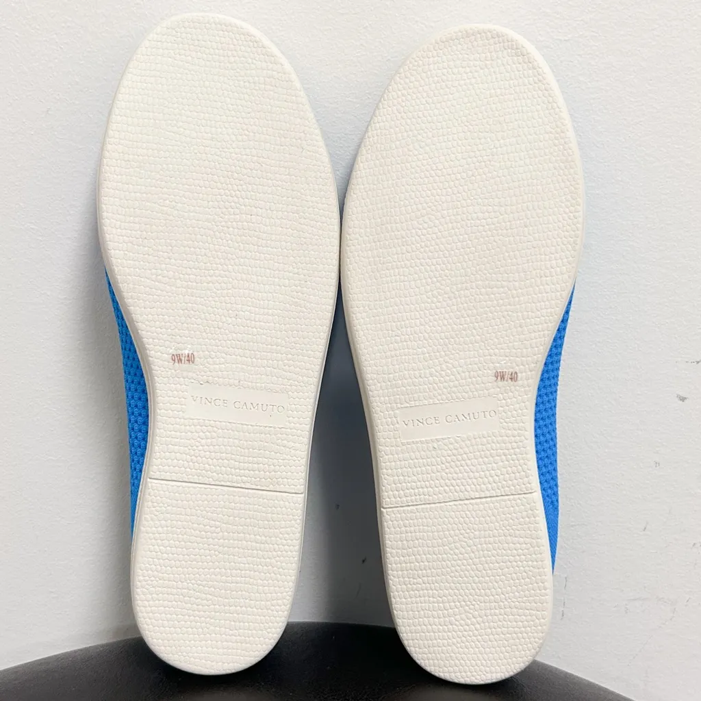 Vince Camuto Sport Blue Cabreli Slip On Textured Fabric Washable Shoes 9 Wide 9W - Image 7