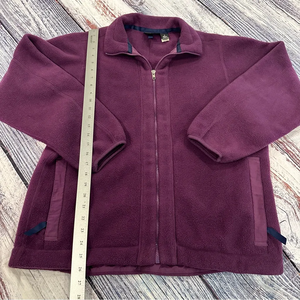 Vintage Patagonia Synchilla Women’s Purple Maroon Fleece Jacket - Image 7