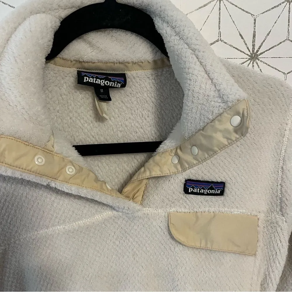 Patagonia Retool Fleece Pullover White - Image 2