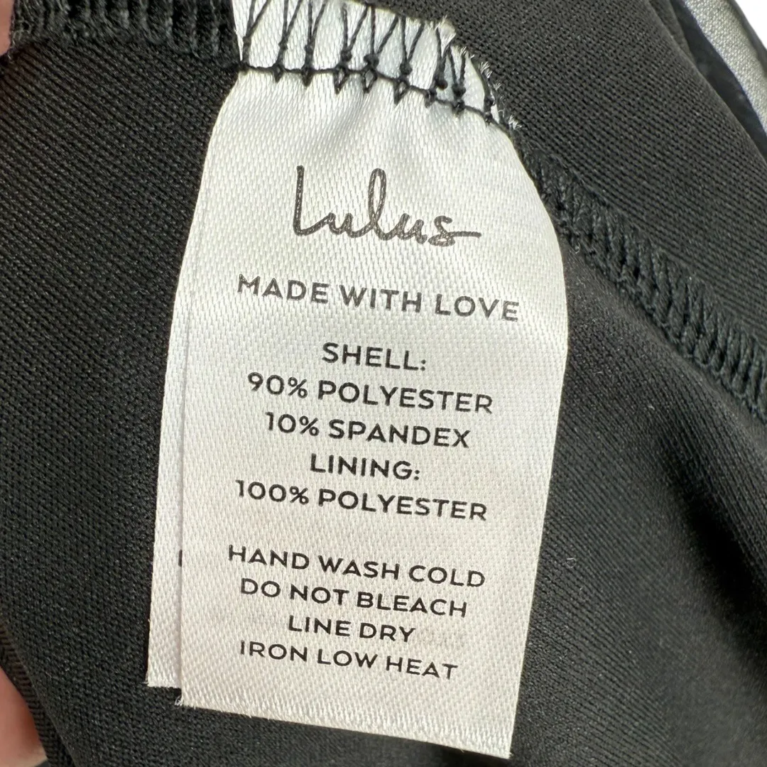 Lulus Black Swiss Dot Tiered Bustier Midi Dress Size‎ XS Whimsigoth Fairy Grunge - Image 16