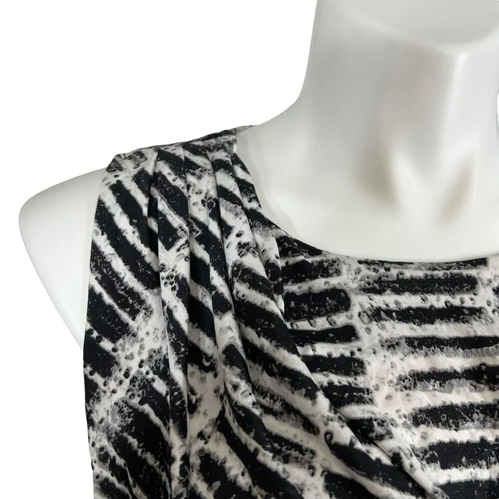 Worthington Womens Blouse Top Stretchy Sleeveless Drape Neck Pullover Large - Image 4