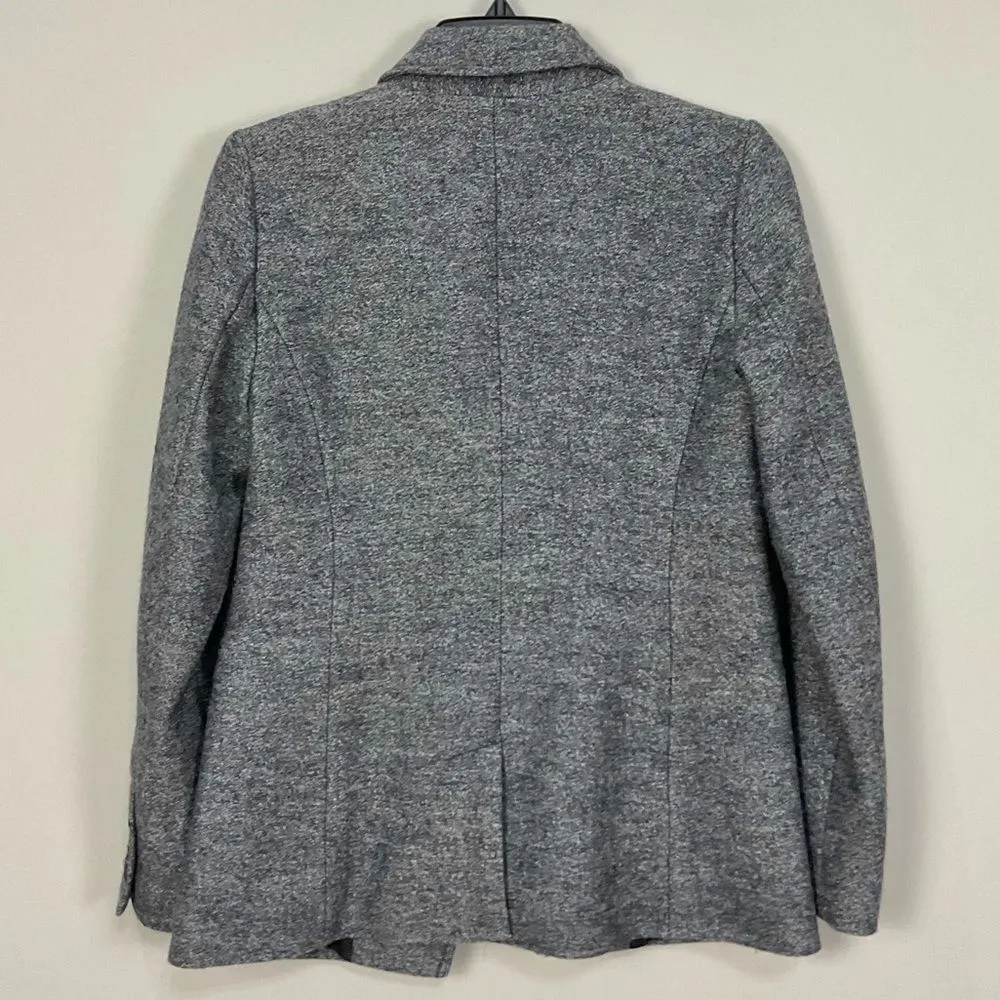 LOFT Gray Tweed Blazer Wool Blend Lined Petites Sz 2P corpcore classiccore - Image 5