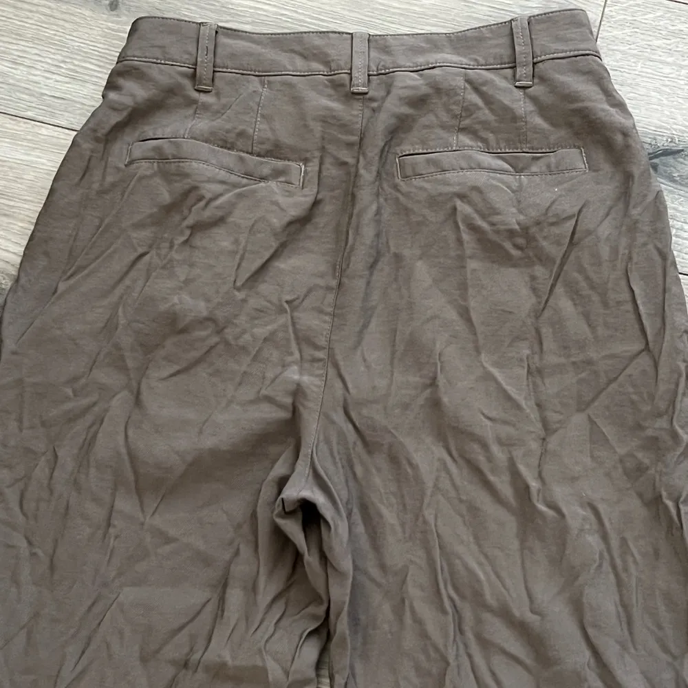 Madewell Women’s Barroway Wide-Leg Crop Pants | Taupe Brown | 4 - Image 6