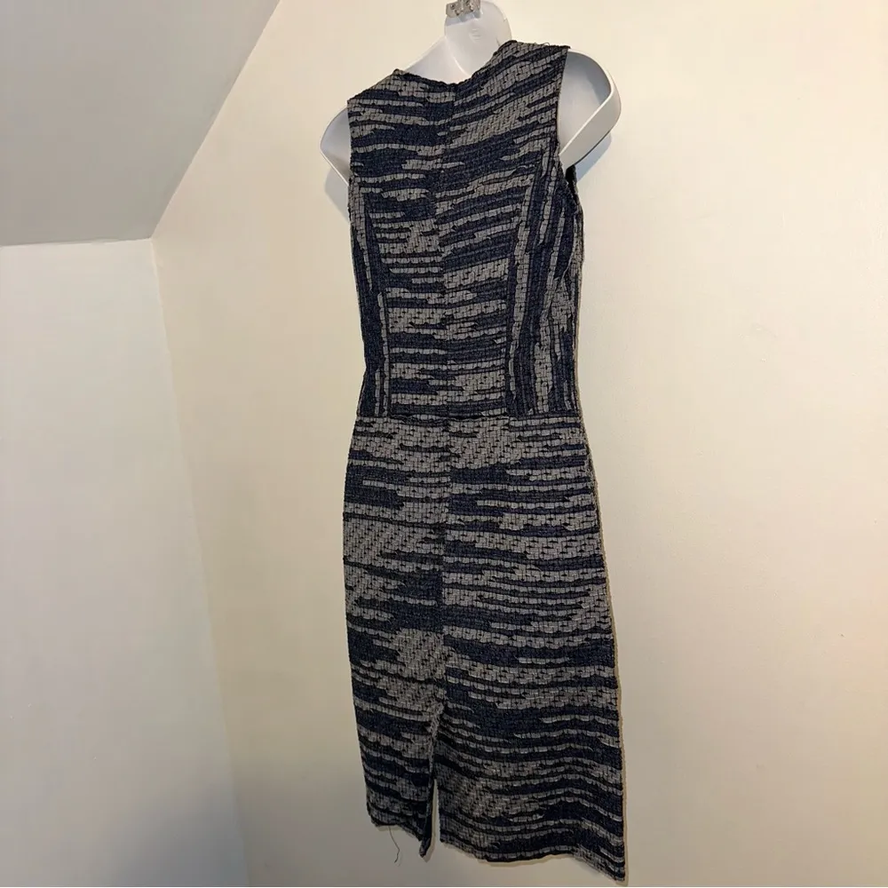DEREK LAM Striped Jaquard Knee-Length Sheath pencil Dress Size 0 Silk Lined 🆕 - Image 12