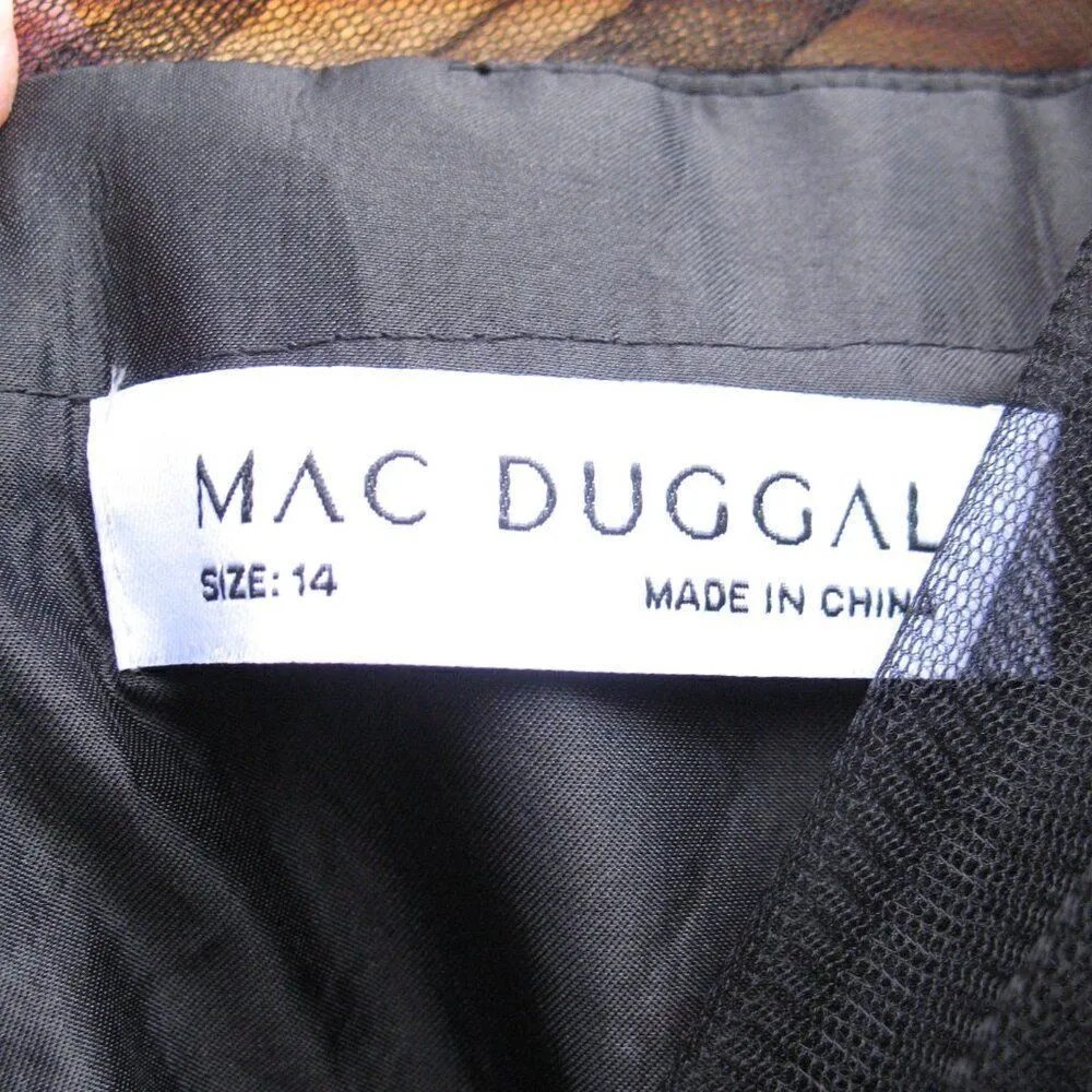 Mac Duggal 26498 Womens OFF THE SHOULDER EMBELLISHED TULLE COCKTAIL DRESS - Image 13