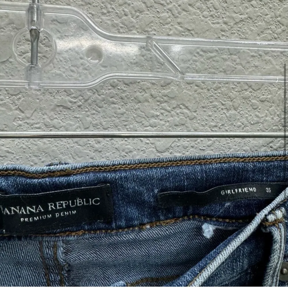 Banana Republic Jeans Women's Plus Size 35 Dark Wash Girlfriend Straight… - Image 3