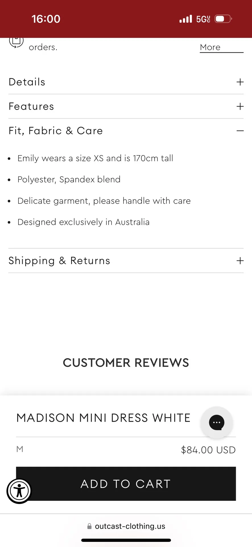 Outcast Madison Mini Dress White Size M - Image 9