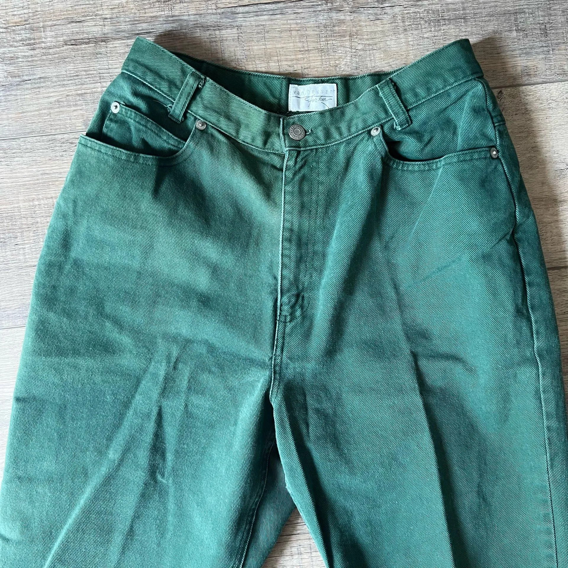 Vintage Van Heusen Green High Rise Straight Leg Jeans - Image 4