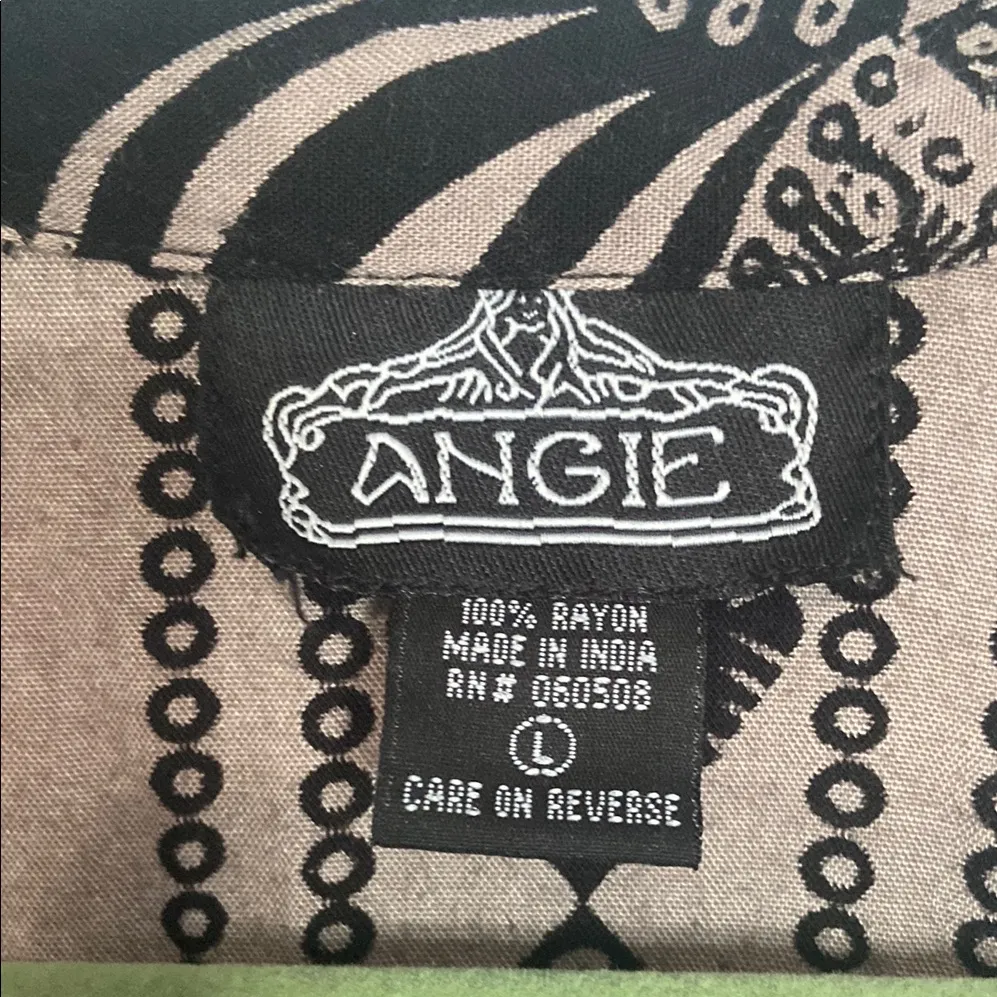 Angie Multicolored Embellished Ruffled Mini Dress - Image 2