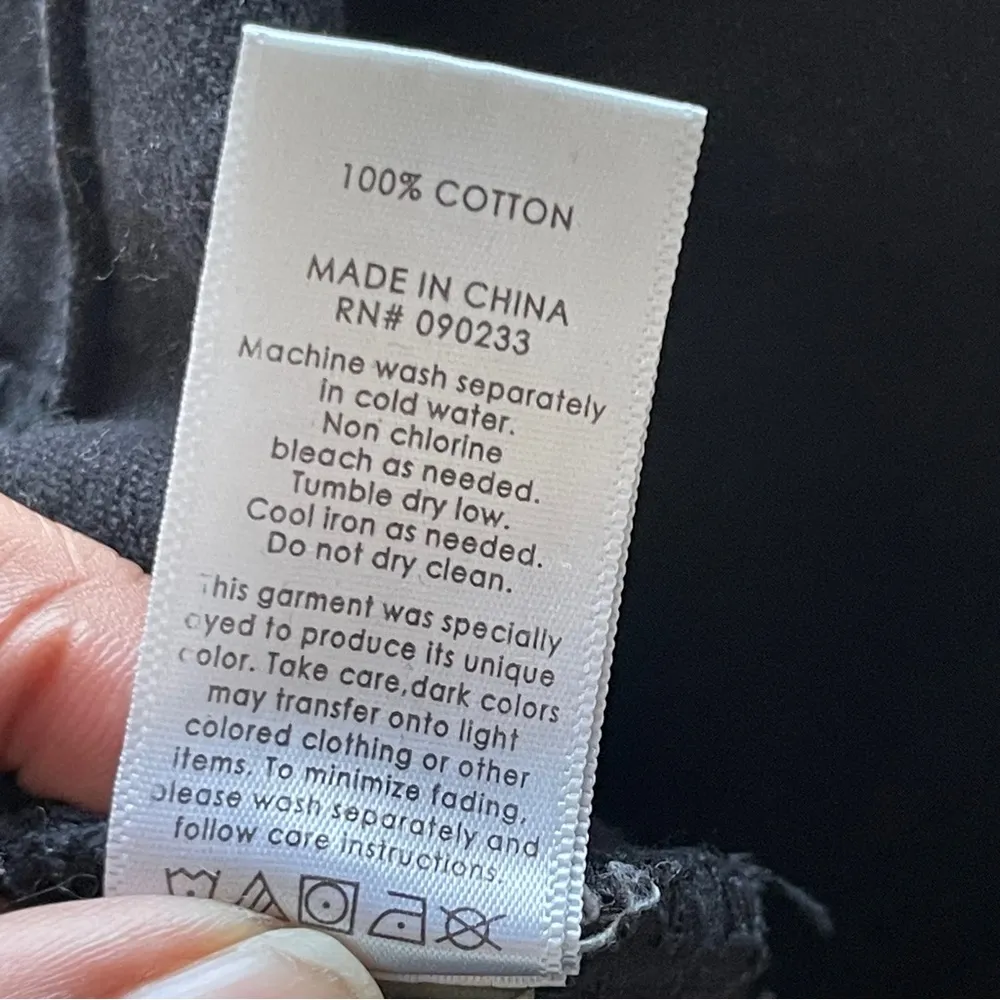 PACSUN | Black Distressed Denim Mini Skirt Sz 25 - Image 5