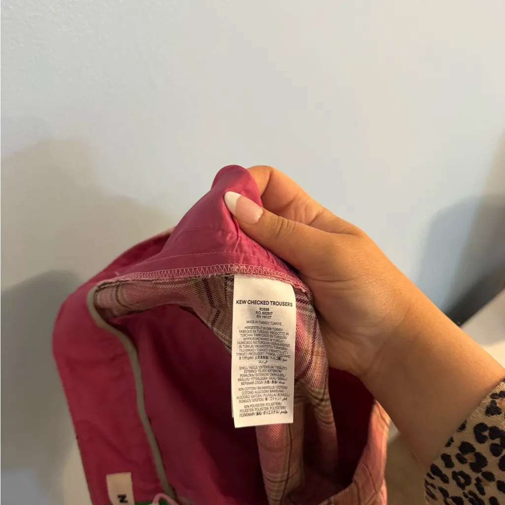 Boden Kew checked trousers pink size 2 P - Image 6
