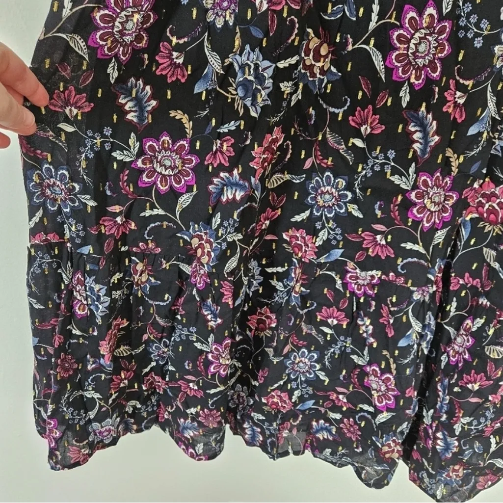 Lane Bryant Bubble-Sleeve Tie-Neck Tiered Midi Dress 20 - Image 10