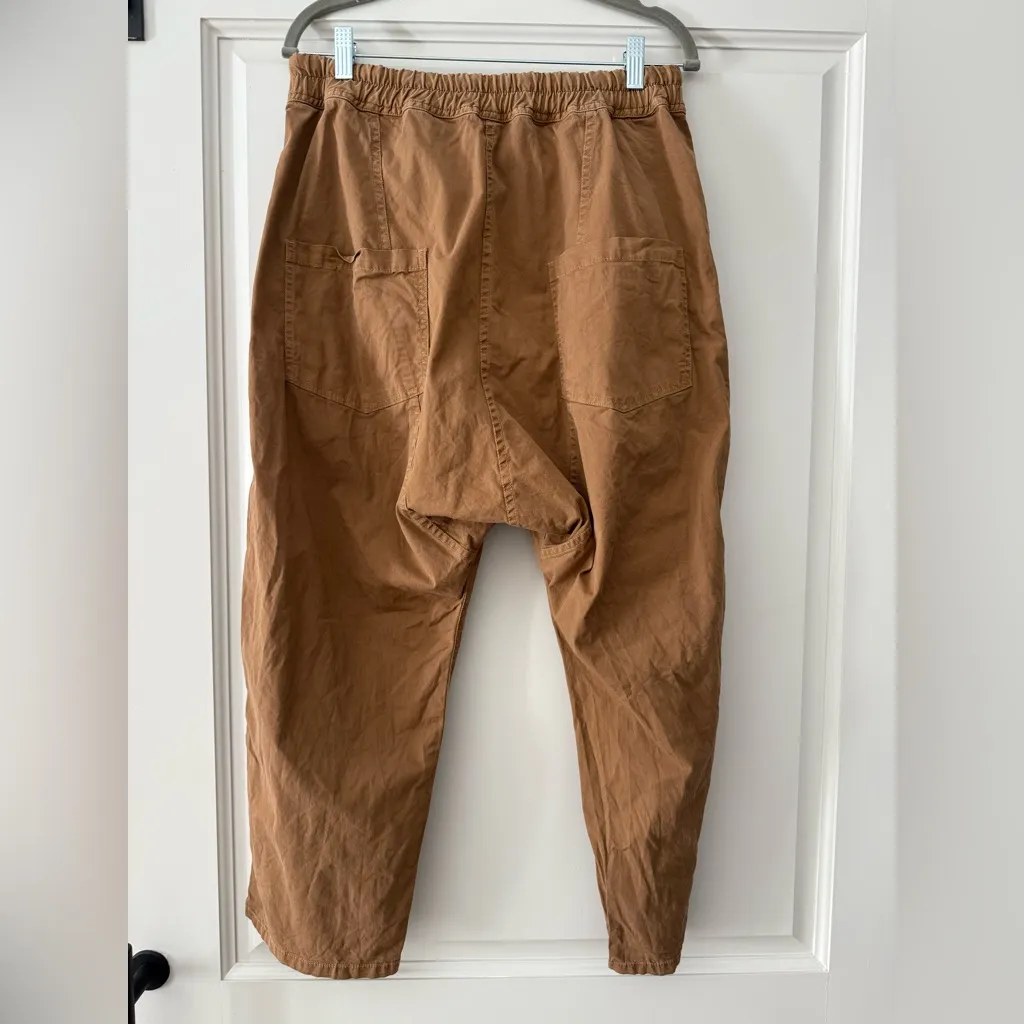 Nili Lotan Casablanca Drawstring Pant Size L Brown Size L - Image 3
