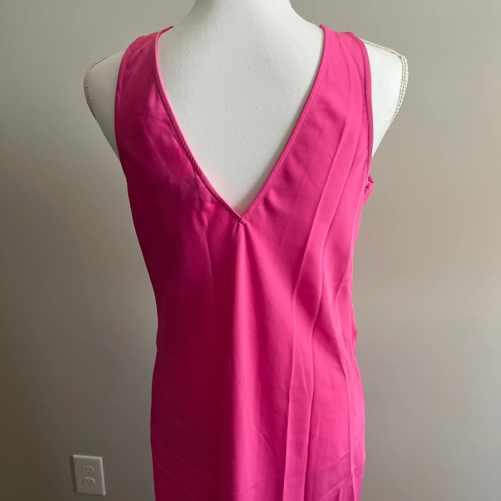 A New Day Women's Pink V-Neck Slip Dress - Size Medium - NWT - Image 7