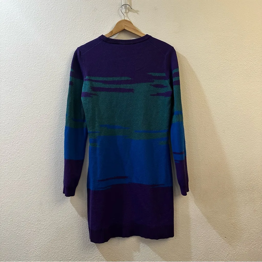 Love Moschino Women's Colorblock Long Sleeve Ribbed Knit Sweater Dress Size 10 - Image 5