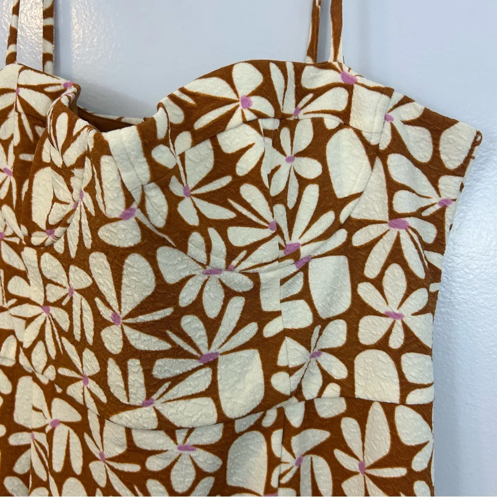 NWT Hutch/Anthropologie Jolie Floral Slim Mermaid Bustier Midi Dress XL - Image 6