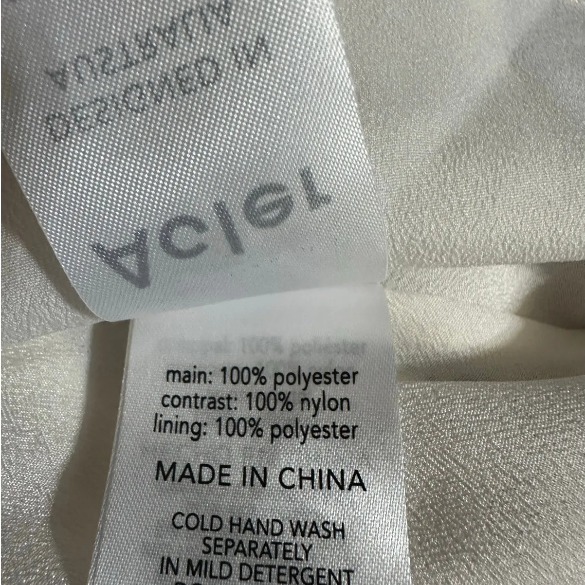 Acler Mini Dress Cream Eclipse V Neck Long Sleeve New Size 4 - Image 10