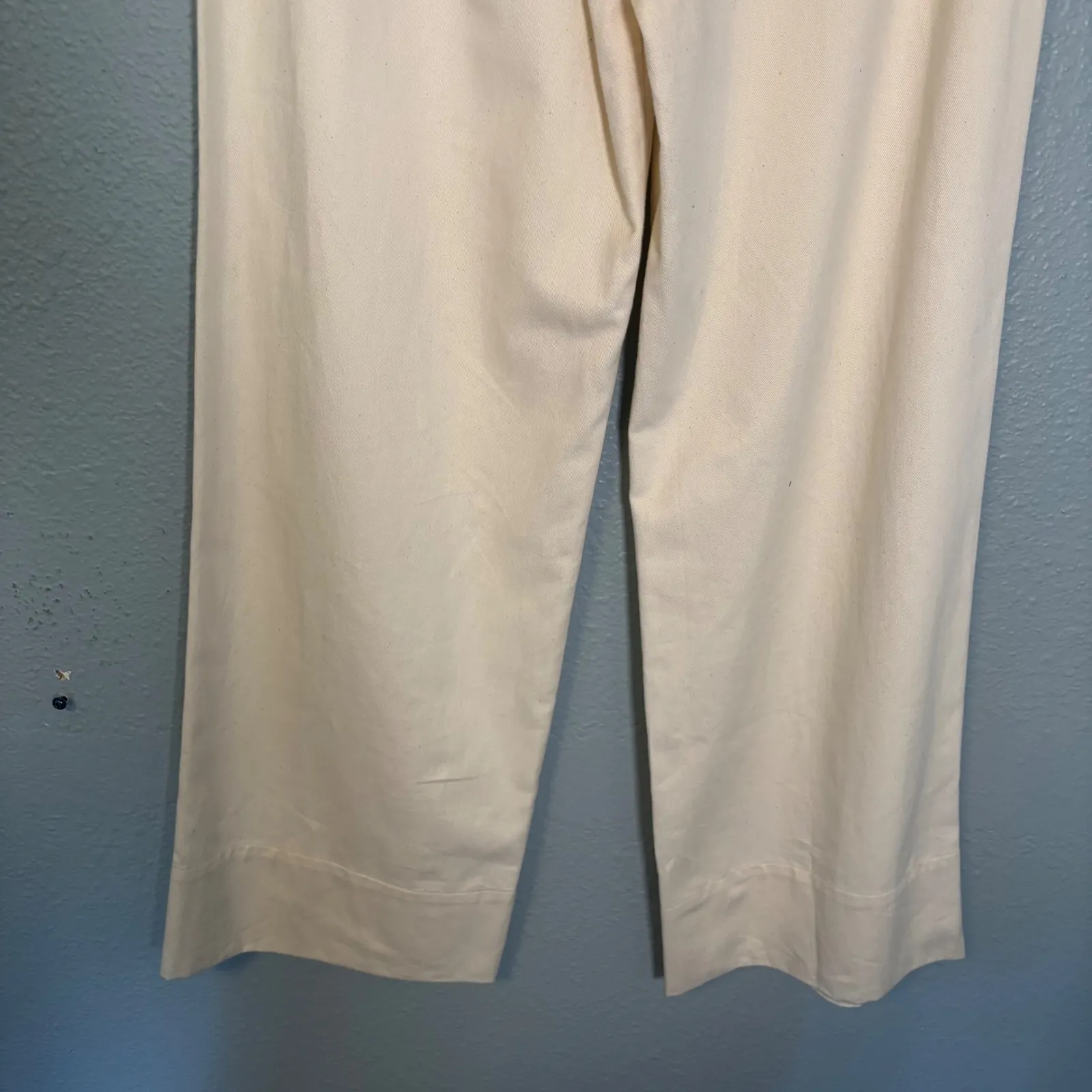 Baserange Women's Bayou Wide Leg Pants Off White Size‎ 29 Organic Cotton Neutral - Image 8