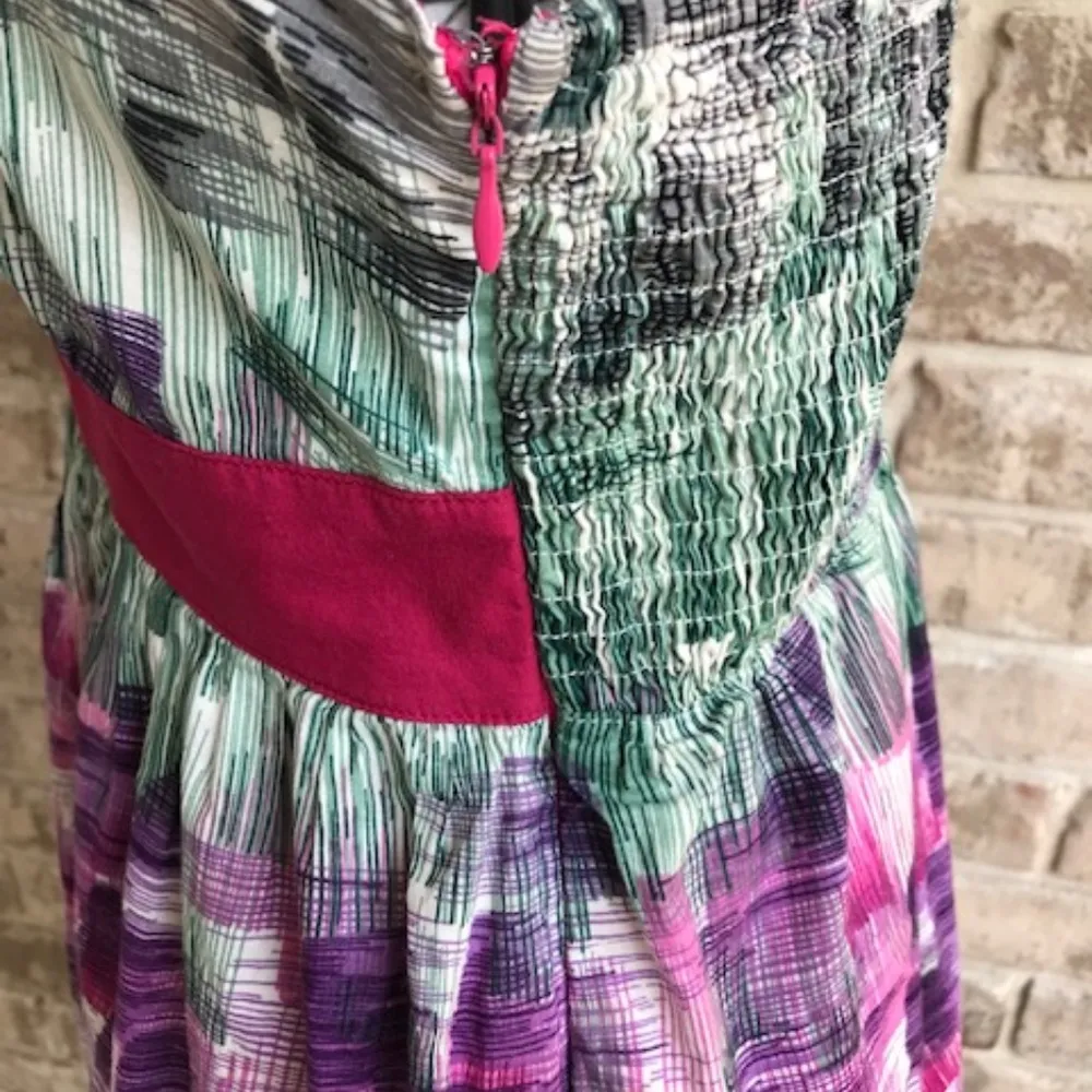 Lulumari Sundress Smocked Side Zip Lined - Image 5