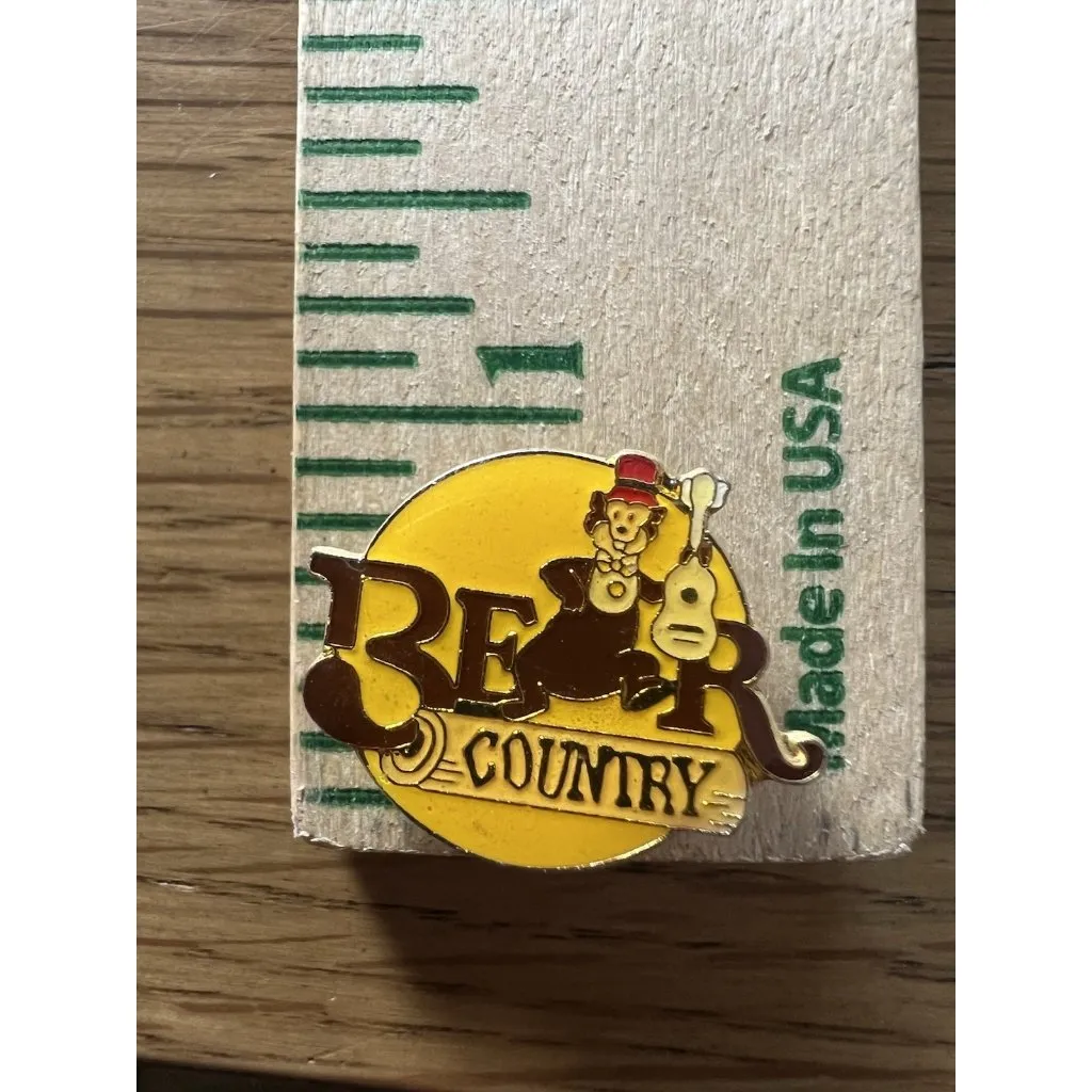 Walt Disney Collectible Pin Bear Country Vintage Henry Jamboree Guitar 1985‎ - Image 3