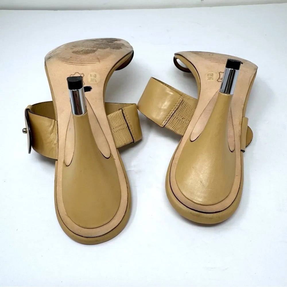 BCBG MAX AZARIA leather heel slides, size 8.5 - Image 9