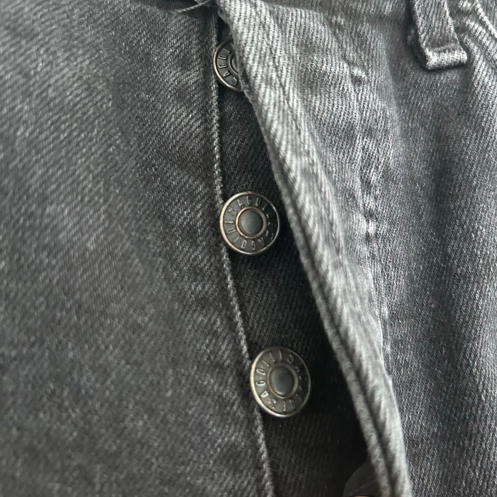 Agolde Nico Jeans Women's 24 Virtue High Rise Slim‎ Fit Button Fly Ankle Cropped - Image 3