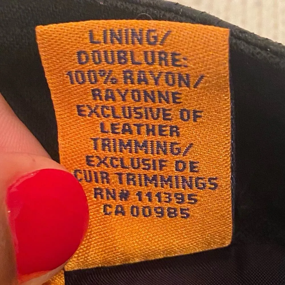 Tory Burch Pencil Skirt sz 10 Leather Trimmed Skirt Knee Length Pencil Skirt - Image 9